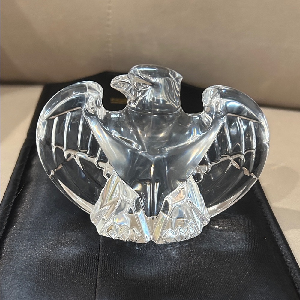 Steuben Clear Crystal Eagle Sculpture